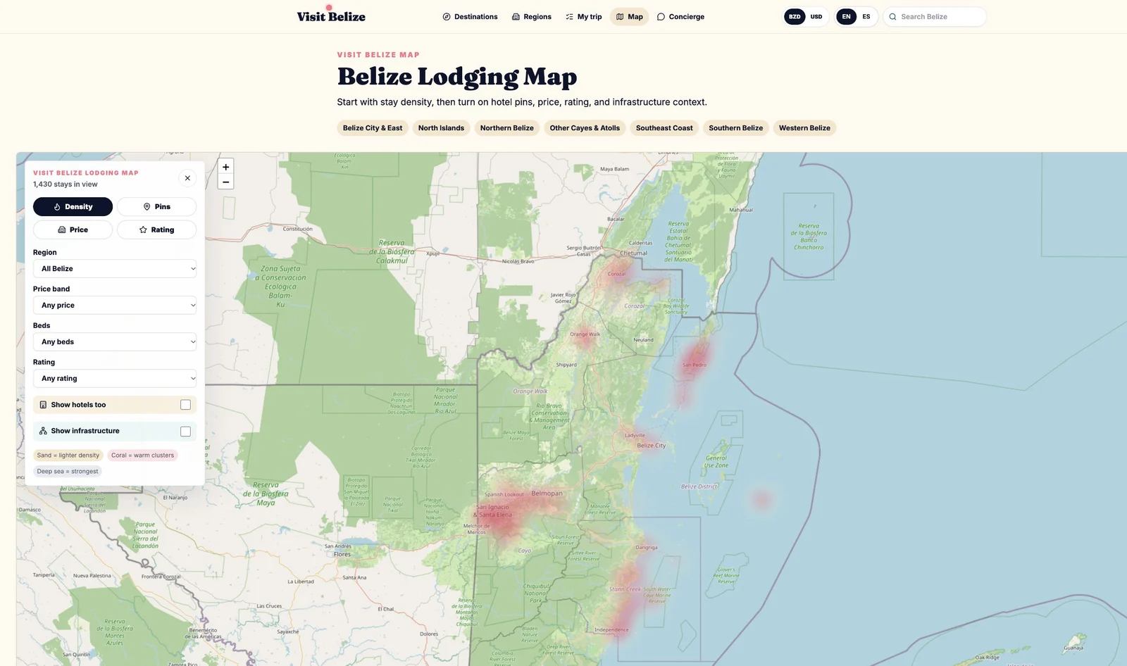 Visit Belize™ public map